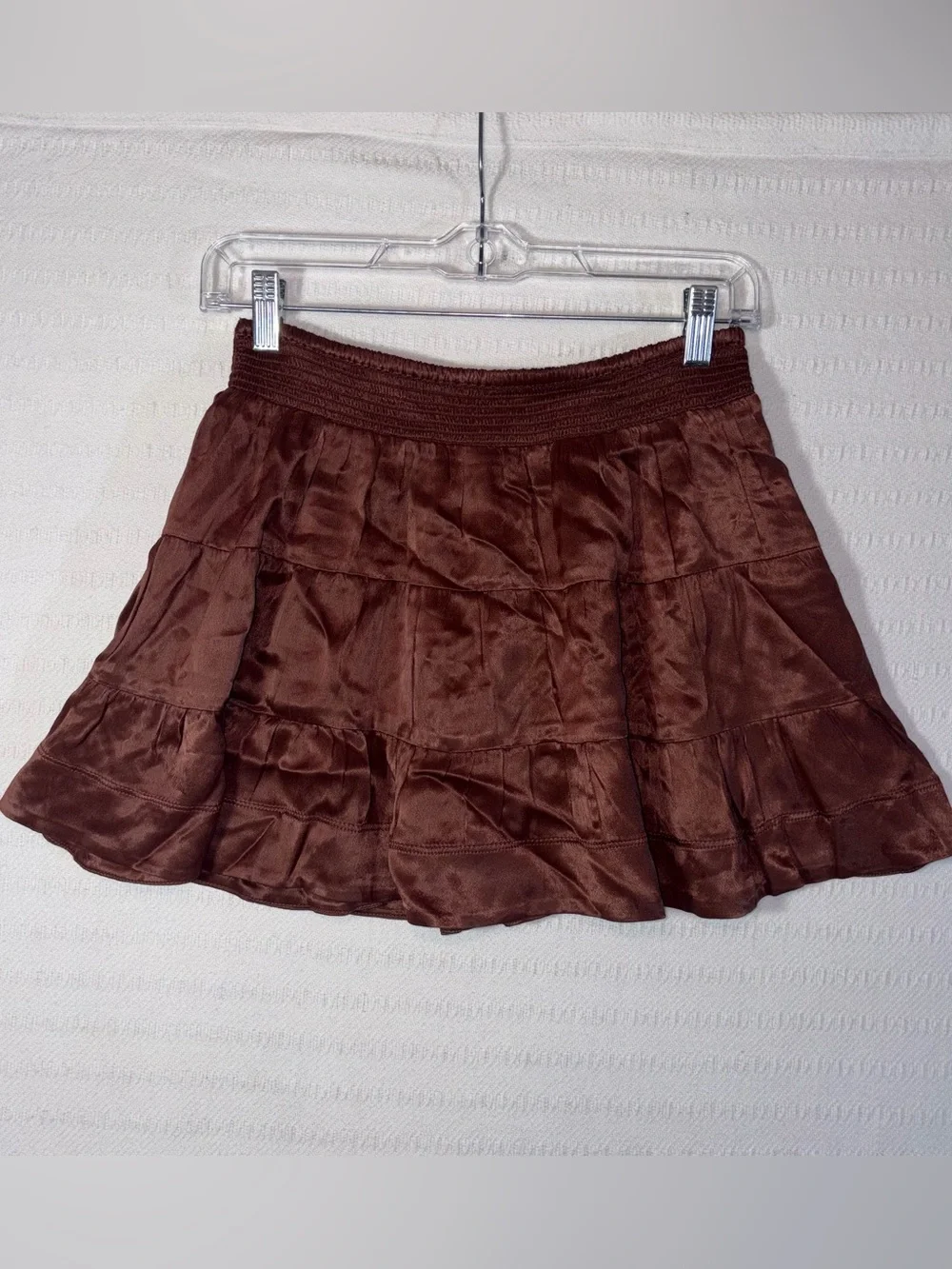 Free People Rivington Skirt Set Brown Sz S Embroidered Cottage Peasant Boho NWT
